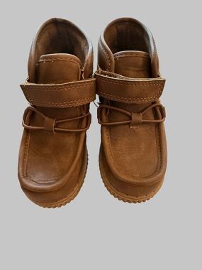 OshKosh B'gosh Boys Brown Leather Moccasin Dress Boots - Size 10 Toddler